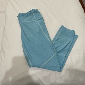 Outdoor Voices turquoise crop leggings